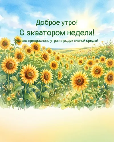 Доброе утро! С экватором недели! — morning summer 12